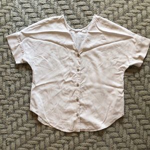 Vetta - 	The Girlfriend Shirt M / Tan Stripe